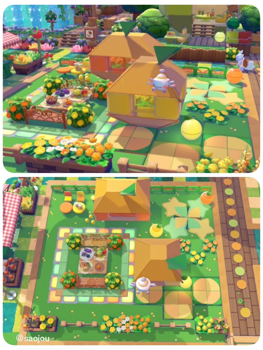 saojou's tweet photo. オレンジ休憩エリア🪴🍊
ビタミンカラーも好き💛🧡💚

#ぽこあポケモン #ぽこポケ #Pokopia https://t.co/mOapqetwkP