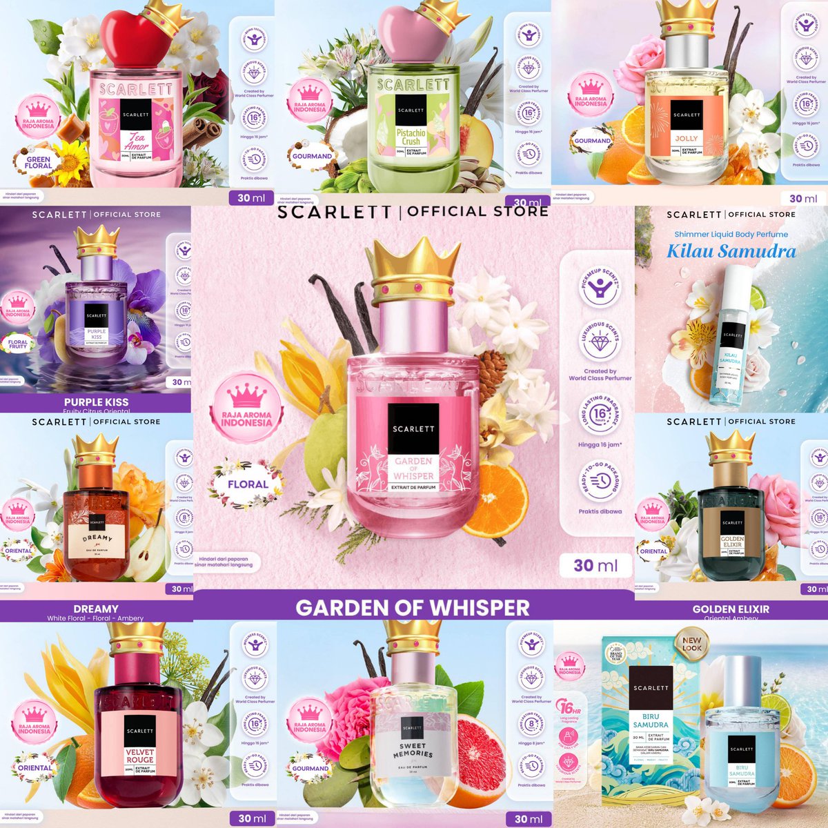 minsol_id's tweet photo. Parfum yang lagi viral dan wanginya tahan lama? Scarlett jawabannya! 🌸
Banyak pilihan aroma yang fresh, manis, sampai elegan. Cocok dipakai sehari-hari atau buat hadiah juga. 🤍

🛒 Link produk di bawah ya👇
🔗 [https://t.co/vtewXuVklW] https://t.co/cPM9ZkVX0H