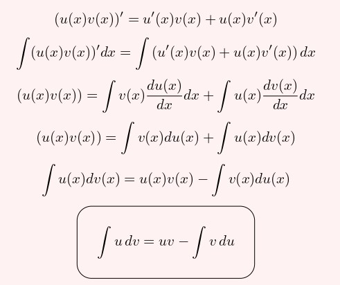 LCW872's tweet photo. Derivation of one of the most useful integration technique: IBP https://t.co/ILmEPgzIVF