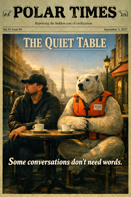 lastpenguin's tweet photo. Polar Bear's Note:
Silence is sometimes the most honest conversation. #polartimes https://t.co/oHhHpFqioe https://t.co/2mykbdEDzU