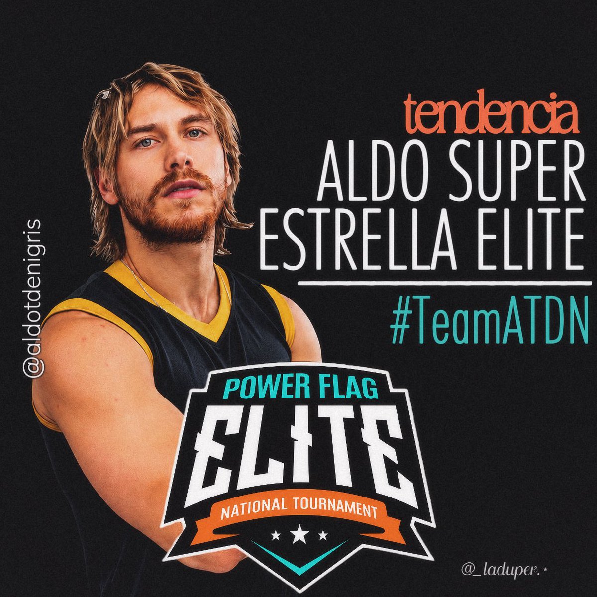 _laduper's tweet photo. TENDENCIA ACTIVA ! 🚨🔥
únanse a la tendencia en apoyo a @aldotdenigris quien estará participando mañana en el torneo de #PowerFlag. 🫡
comenzamos :
⋆ los días de la semana
⋆ los meses del año
⋆ 10 nombres con letra A
⋆ 10 cualidades de Aldo
⋆ 5 canciones con letras C
⋆ 5 países con letra L
⋆ 5 vlogs de Aldo
frase:
ALDO SUPER ESTRELLA ELITE
#TeamATDN
no se olviden de darle like y RT! 👏🏻✨