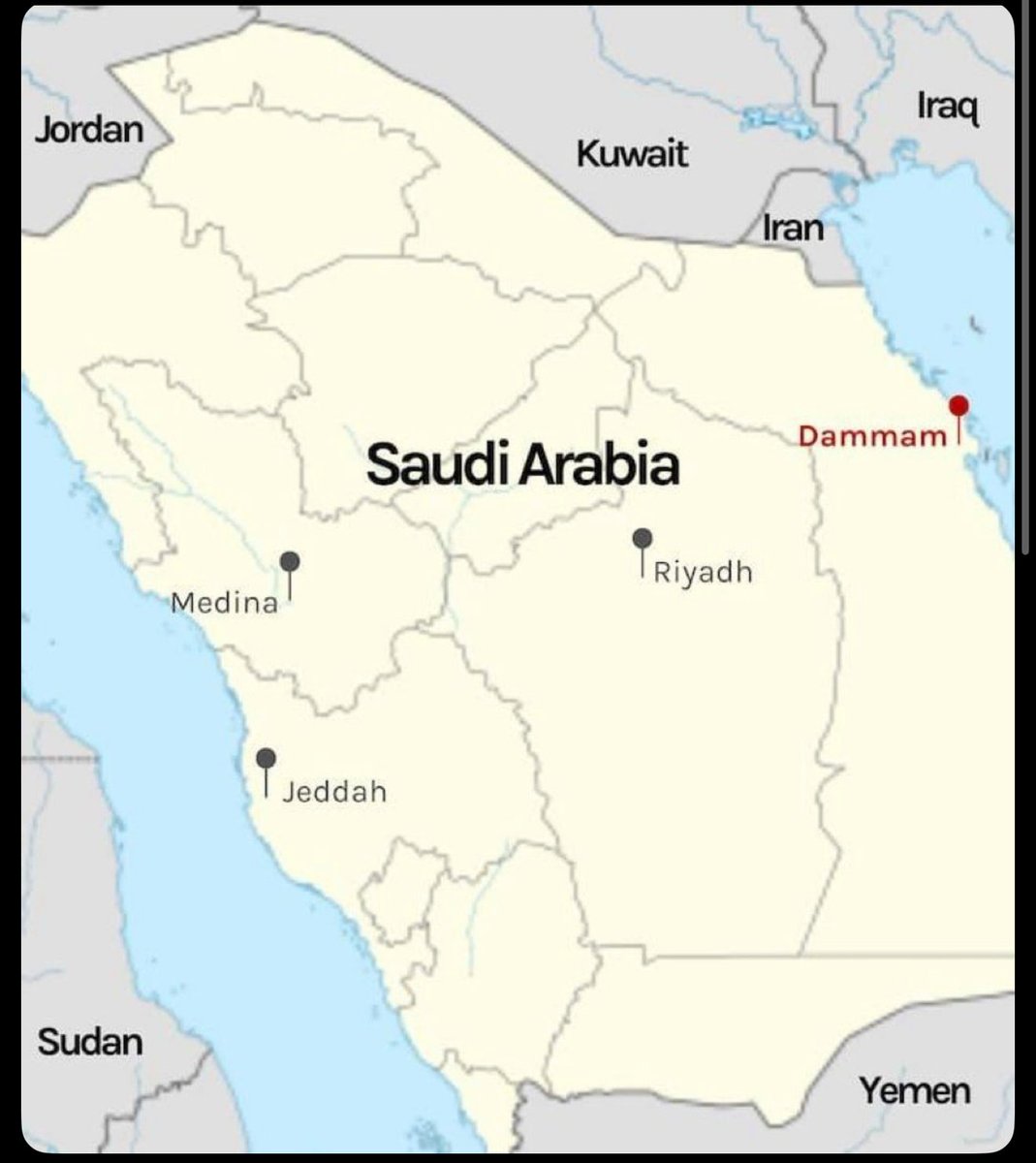 Anahitashokrol4's tweet photo. #Jeddah Port
King #Abdulaziz Port in #Dammam
King #Abdullah Port
King #Fahd Industrial Port in #Yanbu
Yanbu Commercial Port
Saudi #Aramco facilities and refineries. https://t.co/EnxkDehCnQ