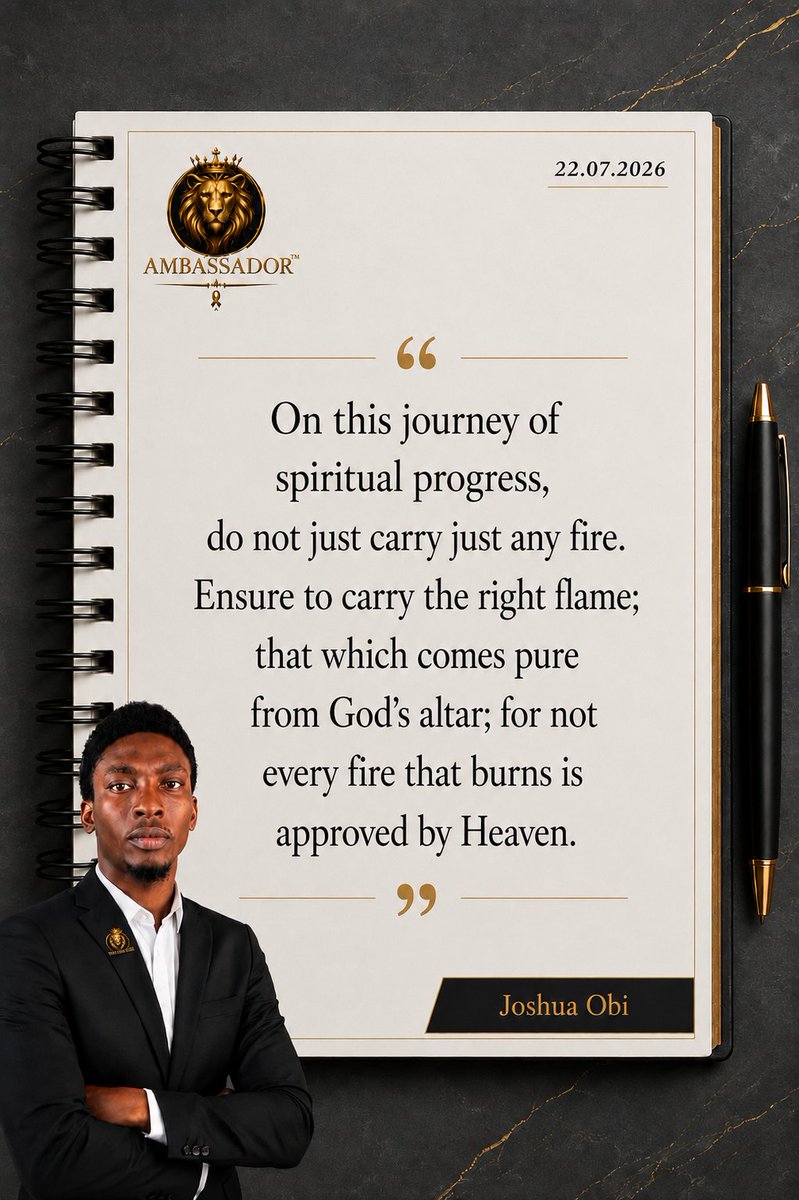 JoshuaObi001's tweet photo. Leviticus 10:1-2 [NIV]

Aaron’s sons Nadab and Abihu took their censers and they offered unauthorized fire before the Lord, contrary to his command. 

So fire came out from the presence of the Lord and consumed them, and they died. 

#Faithjourney #HolyFire #Ambassador https://t.co/iSWdzgtTXG