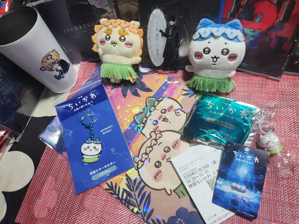 gaze6969tsk's tweet photo. おはょ(⁎ᴗ͈ˬᴗ͈⁎)
遅番行って来ます
昨日はケンタ食べ放題〰️
ちいかわ映画〰️
①村さ来呑み👍
②ちいかわ映画チケッとノベルティ等
③友人に頂いたお菓子🩷️𝐓𝐡𝐚𝐧𝐤 𝐲𝐨𝐮 - https://t.co/VS3HQPgMuL