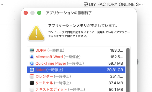 minkypal's tweet photo. 楽天のWebサイトで買い物しようとしていただけなのに、やたらパソコンが重くなって何事かと思ったら、楽天だけで20GB以上もSafariのメモリを消費しているのだが・・・サイトの作りがひどすぎない？？？ https://t.co/heVNb7i7gO
