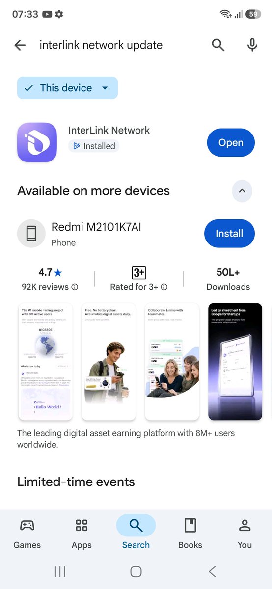balvinder2663's tweet photo. @kv_interlinkITL Mine looks the same no update available,  can see it for yourself ! You could see the time of posting as well as the screenshot https://t.co/FLB0YCeWjx