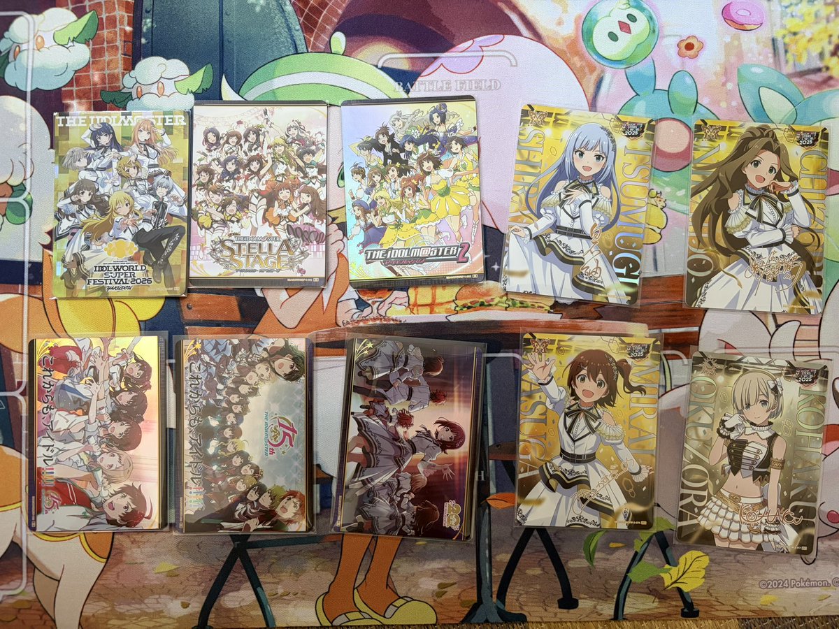 kub_p3's tweet photo. @sawara_P 検索から失礼いたします。
当方画像1枚目のカードを所持しております。
画像お借りさせていただきますが2〜3枚目の赤丸のカードと交換していただきたいです。

本日現地参加しますので手渡しでの交換可能です。
ご検討よろしくお願いいたします。 https://t.co/T0cUa9EPiK