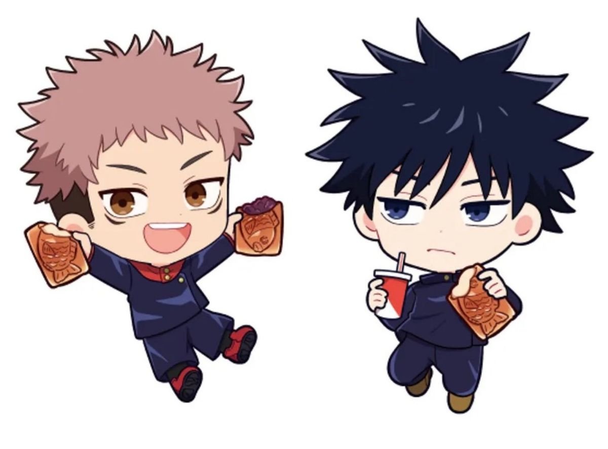 itafushifc's tweet photo. even when theyre chibis hes always looking at yuji https://t.co/5HtZRcnuU5