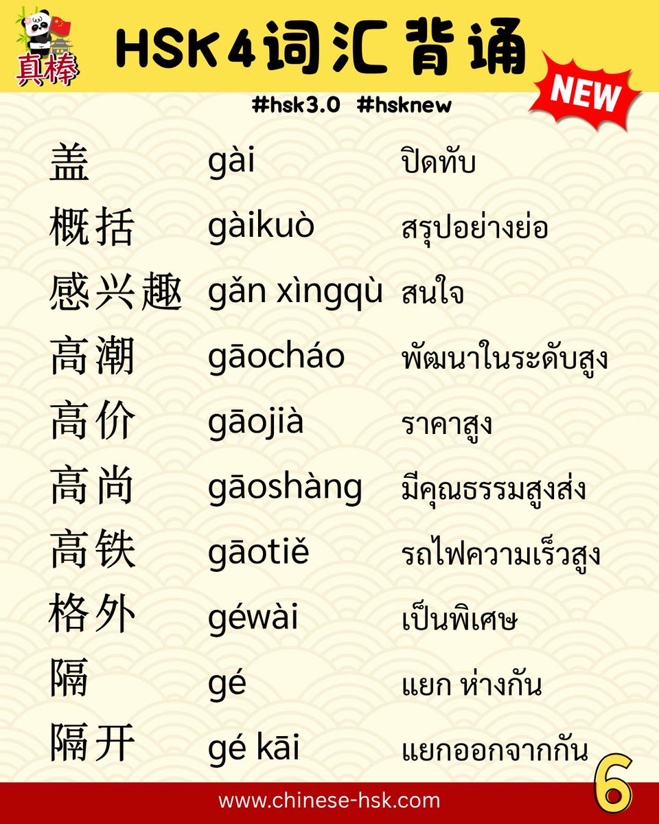 chinesehskby's tweet photo. ท่องศัพท์จีน HSK4 🇨🇳

#hsk  #HSK4  #HSK5  #เรียนภาษาจีน  #ภาษาจีน #chinesehsk https://t.co/UR4KnIaflC