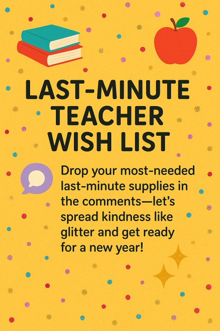 ClearTheList | Teacher Supplies & Support tweet media