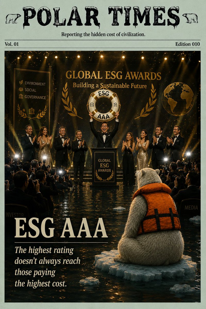 lastpenguin's tweet photo. ESG ratings measure how organizations manage environmental, social, and governance risks. They do not always measure the full ecological consequences of economic activity. #polartimes https://t.co/cjppMCtuzb https://t.co/ZKPpSWVASY