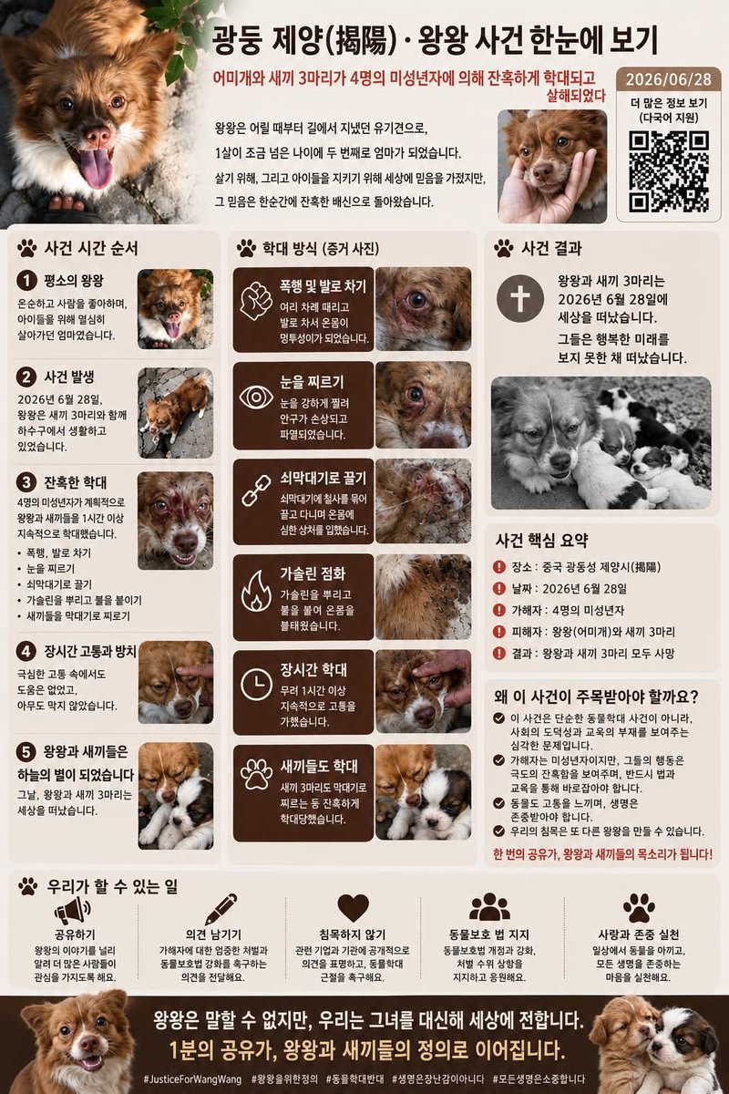 DerDoppelganger's tweet photo. 7月25日

繼續發聲❗️❗️不能停❗️❗️

Justice for Wang Wang🖐🏻🕯️🕯️🐶

旺旺所受的痛苦千倍萬倍億倍😭

有傳心動物的人話：您已不痛苦了￼

無比安慰￼但❗️同時亦加深我們繼續發聲

為的是動物也是生活一部分❗️尊重生命❗️

學會強者要懂得保護弱者❗️

Always be with you Wang Wang 
Always loving you and pubbies 
Always be with all abused and tortured animals!!!!! 

You all deserved better !!!!!!!!! 
A live not an object !!!! 

#justiceforwangwang
#WangWang
#揭陽虐殺旺旺