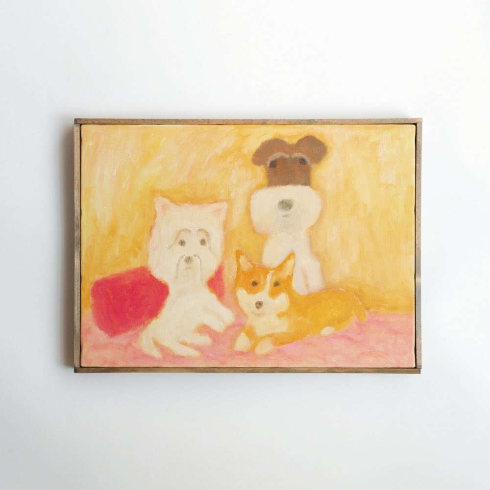 sachiyoishi's tweet photo. 新宿眼科画廊でのグループ展は
8月5日まで。

世界堂や伊勢丹に寄って新宿3丁目あたりを是非楽しんで頂けましたら🐶 https://t.co/Bcc2NR15s7
