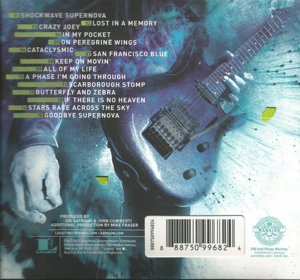 chickenfootjoe's tweet photo. "Shockwave Supernova [... is ...] kind of a concept record, really about this guy Shockwave Supernova, who is really me, or one of my alter egos. The songs on the record, 15 of them, sort of chronicle Shockwave's memories of all of his years of performing and how he knows he's got to become something else, he's got to become something better, and the whole process was very liberating for me. When I look at the whole record, it's a very powerful record, it's got a lot of different kinds of music, and a lot of fantastic musicians who helped me out bring all the music to life." - Joe

11 years later, Shockwave Supernova still shines as one of Joe Satriani's most adventurous modern releases. 🌕⚡️

The era was also documented in mini-doc about the recording of the album, and in the full-length feature film Beyond the Supernova, offering fans a behind-the-scenes look at the recording process and the tour that followed. 🎬

Celebrate the milestone by revisiting the album today. Learn more using the link in bio or at https://t.co/t1SOAqUqy7 🔗 #JoeSatriani