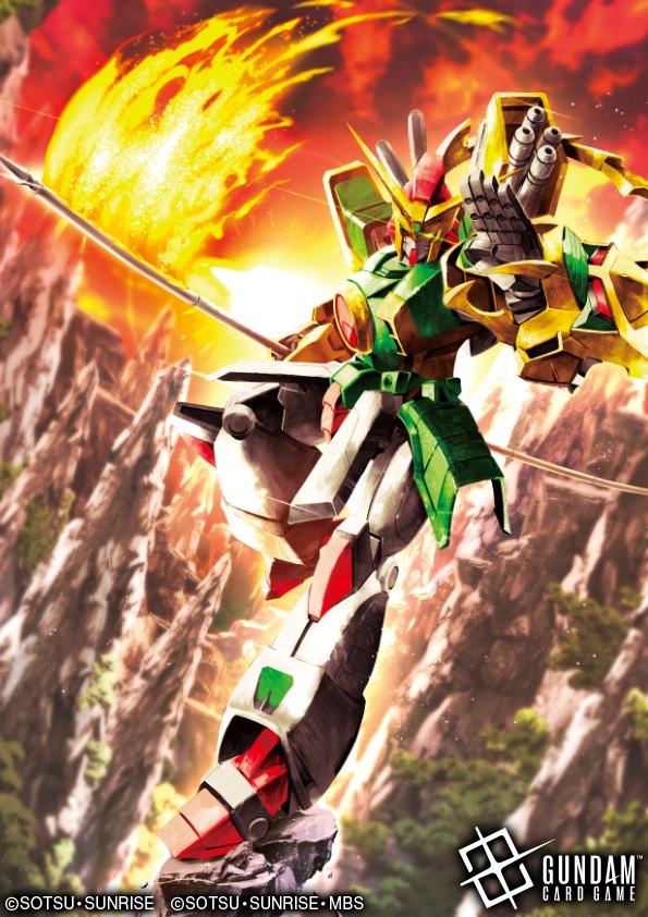 kaeru_dx's tweet photo. ガンダムカードゲーム  『Freedom Ascension [GD05]』にて

「ドラゴンガンダム」
「宝華教典・十絶陣」

を担当させていただきました。ガンダムカード１周年おめでとうございます🥳 １弾からちょいちょい描かせてもらって光栄であります
#ガンダムカード #GCG https://t.co/4sH2fGlJmX