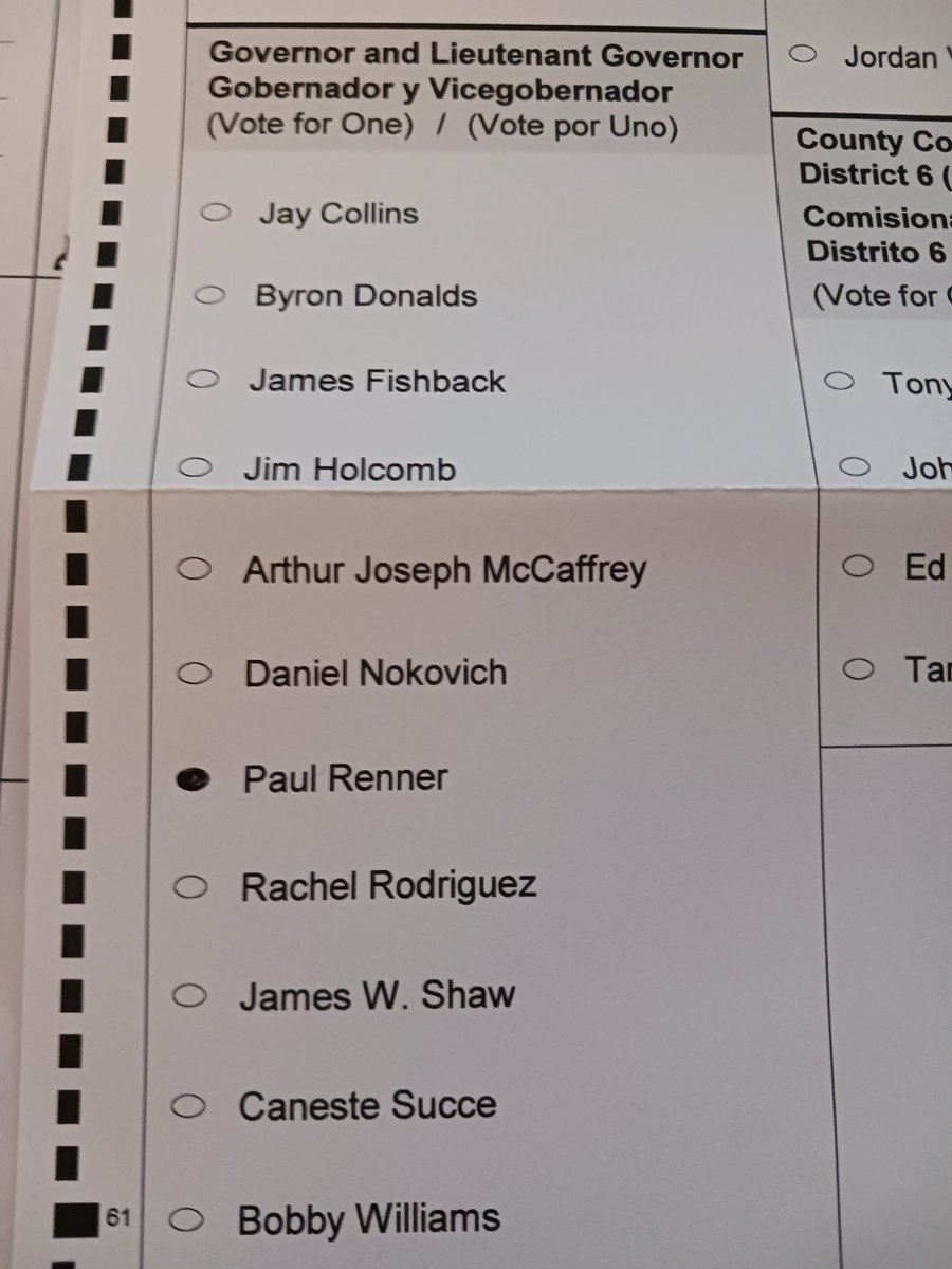 ConservativaPol's tweet photo. Proud to have cast my vote today for Florida's next Governor, Paul Renner. https://t.co/NYxIawDEdA