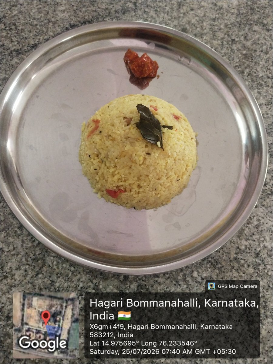 KRCRS484AMG's tweet photo. Today's tiffin chitranna, mango pickle https://t.co/HWQfIGQboj