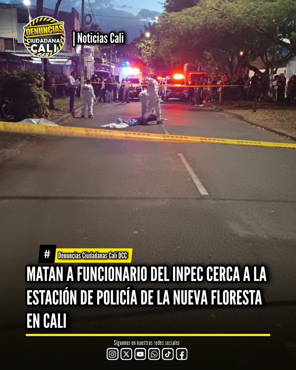 CaliDcc's tweet photo. HOMICIDIO CERCA DE LA ESTACIÓN DE POLICÍA LA NUEVA FLORESTA DEJA UN HOMBRE MUERTO Y UNA MUJER HERIDA

Mirar noticia completa 👇 
https://t.co/9Rm60riiUA

Sigue el canal de Denuncias Ciudadanas Cali DCC en WhatsApp: https://t.co/BrwSayYWR8 https://t.co/aXwxXr6GZc