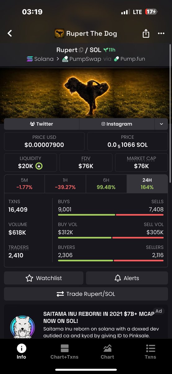 LYRICMATHEW_SOL's tweet photo. ๐ฅ Another clean winner.
$Rupert delivered a move:
๐ฐ $3K โ $76K
The edge is getting in early. That's what VIP is built for.
๐ Stay early. Stay ahead.
#SOLNOTE #Solana #Crypto #Memecoin
CzY4w9GCYBWfCm7GVM6zL9kBx36kxHHyvHbYxEPdpump https://t.co/UcxVW2l3us