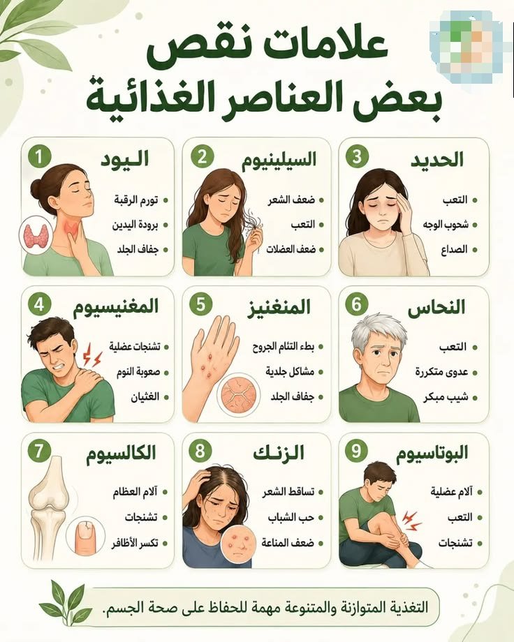 EmadAbuOmar70's tweet photo. علامات نقص بعض العناصر الغذائية https://t.co/iEnBKA2Hh3
