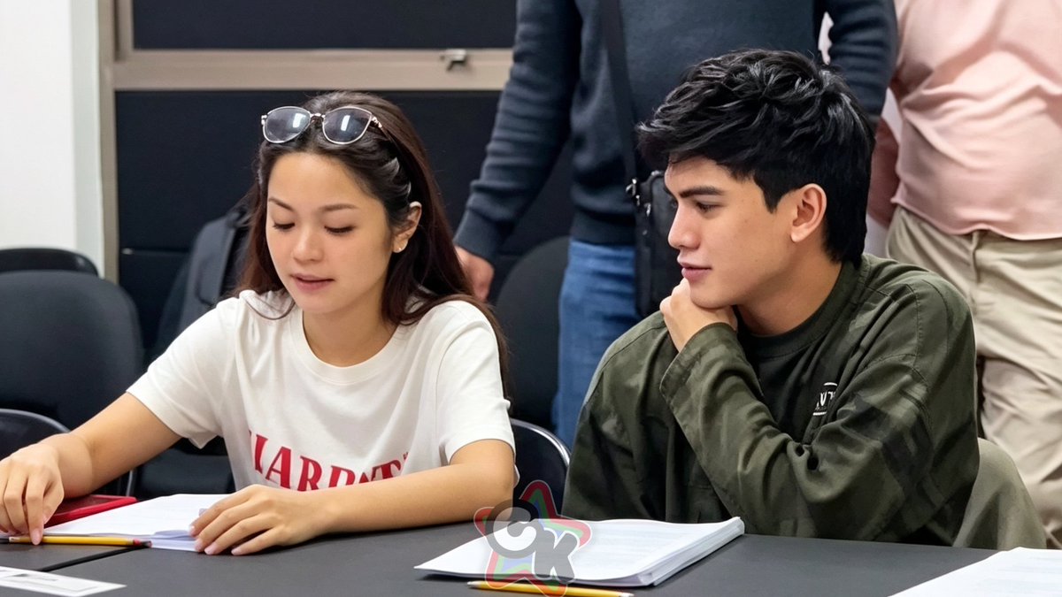 CertKap's tweet photo. In photos | former “Pinoy Big Brother: Gen 11” housemates @jarrenglorious Garcia and @kolettemadelo joined the cast and production of #TheArtOfBreakingUp musical for a script reading yesterday.

Admin Two
#JarLette

📷 : SS from ABS-CBN News Anna Cerezo https://t.co/hyE1dPIK5H