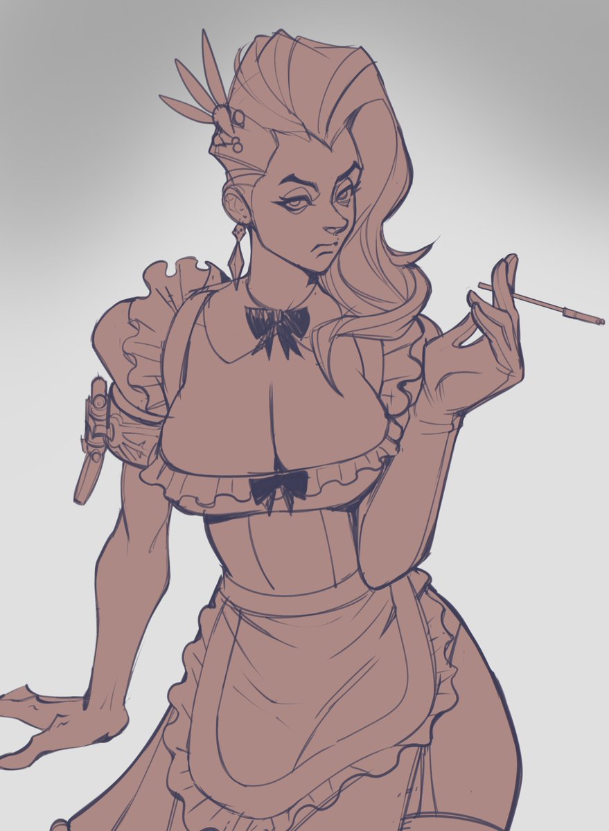 VinegarAndSoda's tweet photo. Maid Geist✍️
#deadlock #deadlockfanart https://t.co/n5at8Ls5ik