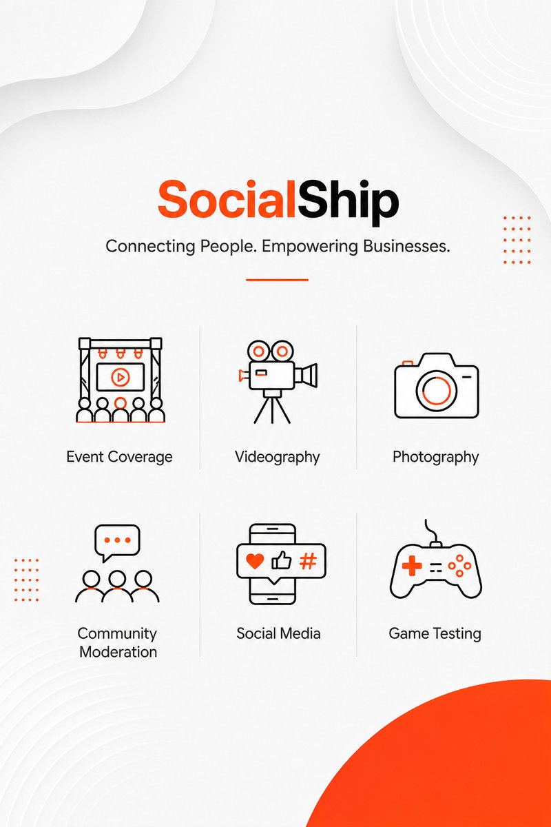 socialshipio's tweet photo. We're officially live 🚀

Introducing SocialShip your creative and digital partner for
🎥 Videography, Photography
🎤 Event Coverage
💬 Community Moderation
📱 Social Media Management
We're excited to build create and grow with amazing people.

Let's ship something great together https://t.co/u3tvcKA9xi