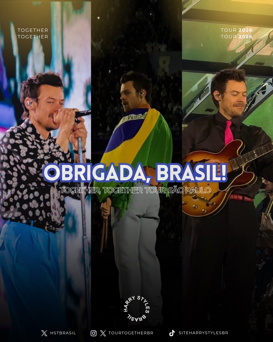 hstbrasil's tweet photo. Chegou ao fim a Together, Together Tour no Brasil. 🩷✨

Depois de três shows inesquecíveis e um que, infelizmente, precisou ser cancelado, chegamos ao fim dessa Era com o coração cheio de sentimentos.

Foram dias de muita emoção, correria, sonhos e momentos que vamos levar pra sempre com a gente. Fazer parte dessa história e poder ajudar fãs a realizarem o sonho de viver um show do Harry Styles de perto foi uma das partes mais especiais de tudo isso. Cada mensagem recebida, cada sorriso e cada sonho realizado fizeram tudo valer a pena.

Além de tudo que vivemos, essa turnê também nos trouxe pessoas incríveis pelo caminho. Conhecemos fãs, criamos conexões e tivemos a oportunidade de trabalhar com parceiros que fizeram parte dessa jornada e ajudaram a tornar tudo ainda mais especial. Obrigada por acreditarem, apoiarem e construírem essa história com a gente. 

A última noite foi exatamente como tinha que ser: cheia de amor, energia e aquela conexão única que só o fandom brasileiro consegue criar. Foi uma despedida linda para uma turnê que marcou tanto.

Obrigada a todos que acompanharam, compartilharam, apoiaram e fizeram parte da Together, Together Tour Brasil.

Obrigada, Harry, por mais uma passagem inesquecível pelo nosso país.

Agora fica a saudade (e aquele vazio pós-show que todo fã conhece 😭), mas também a ansiedade pelo próximo reencontro.

Até a próxima. 🇧🇷
#TogetherTogetherSãoPaulo