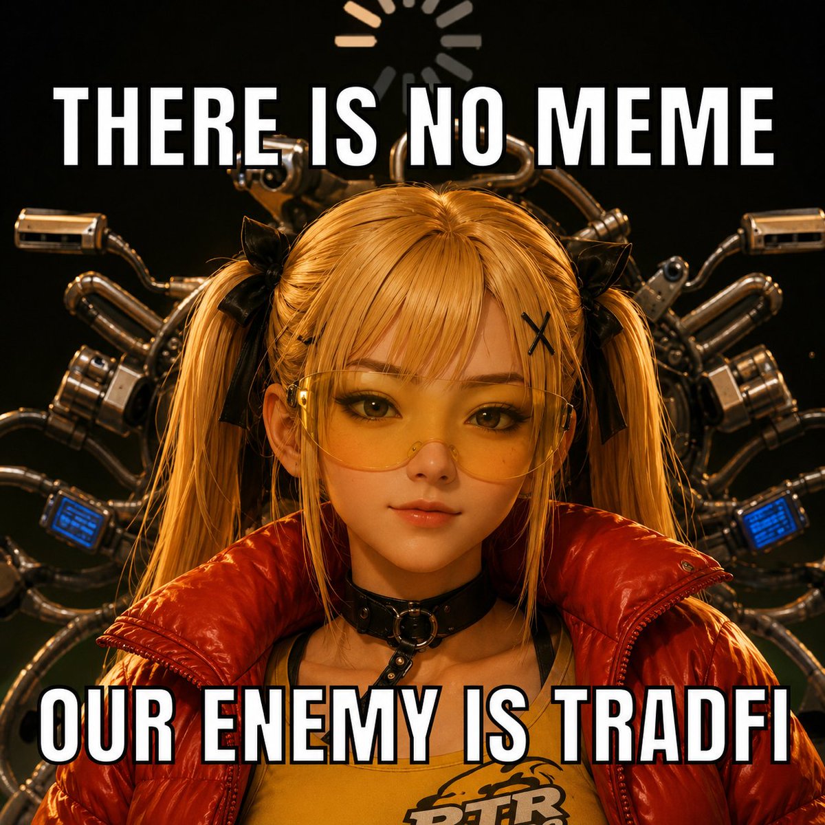 rtr6900rh's tweet photo. gm, @vladtenev

there is no meme
there is only the flip

our enemy is TradFi https://t.co/GdwvjNyvwT