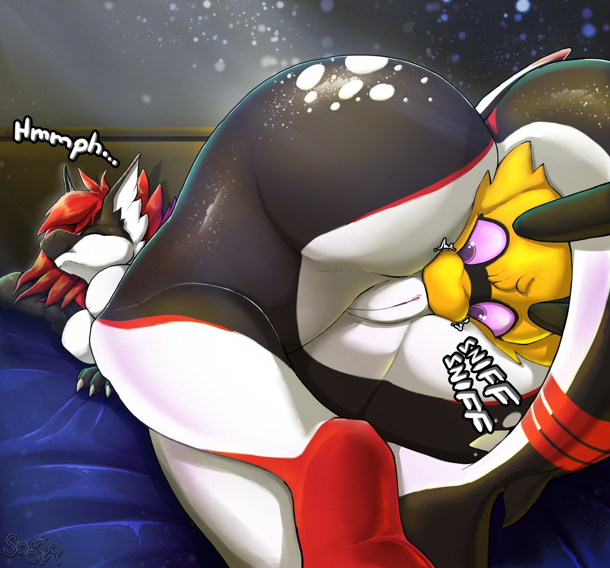 Mavsharkie's tweet photo. @SooMiR_Stinky Thats fine~
Just more for you to sniff and eat~
You love it~ >:3c https://t.co/gqUkjqlIzV