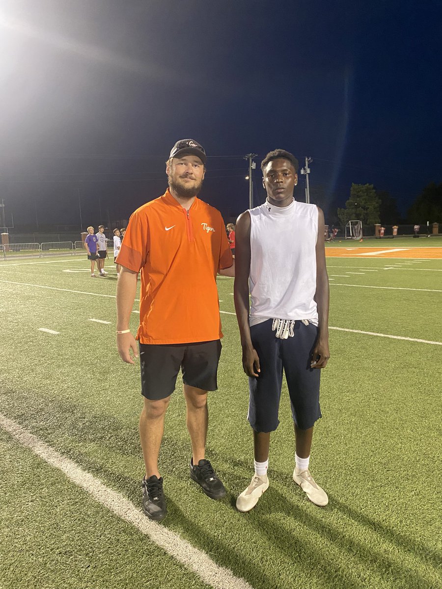 that_boybrendan's tweet photo. After a great camp n great conversation with @LitrentaJohn and @TheDG_88 i am blessed to say I have received my first offer from @ECUTigerUpdates @KilbyMcGuire @JWMadonna @hilton_will @Coach_Q0 @TTQPerformance https://t.co/Rl9PfLaqeg