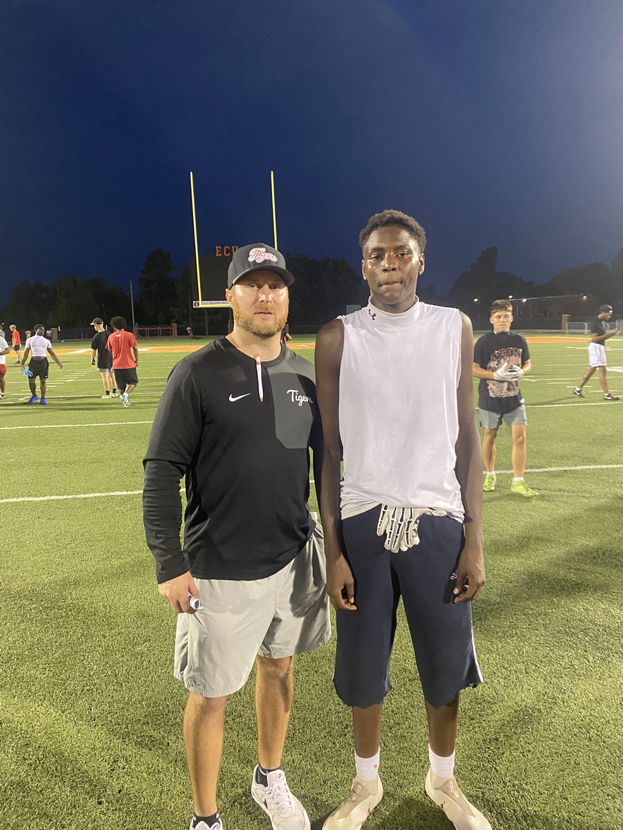 that_boybrendan's tweet photo. After a great camp n great conversation with @LitrentaJohn and @TheDG_88 i am blessed to say I have received my first offer from @ECUTigerUpdates @KilbyMcGuire @JWMadonna @hilton_will @Coach_Q0 @TTQPerformance https://t.co/Rl9PfLaqeg