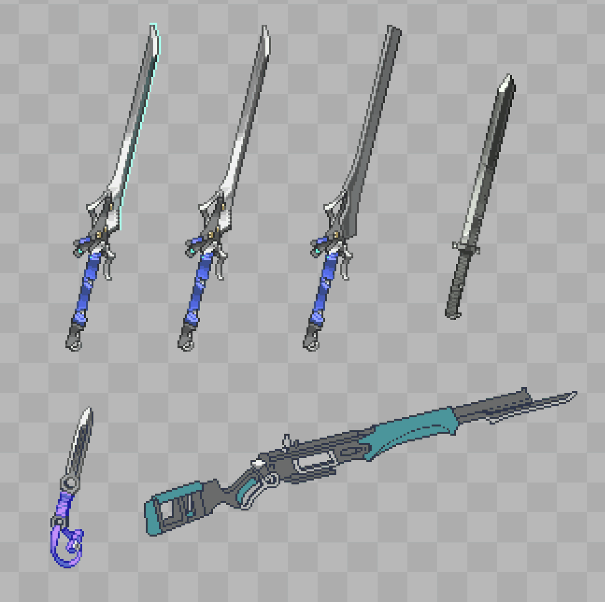thegelatum2's tweet photo. weapons
#ドット絵 #pixelart https://t.co/lYR812NNd9