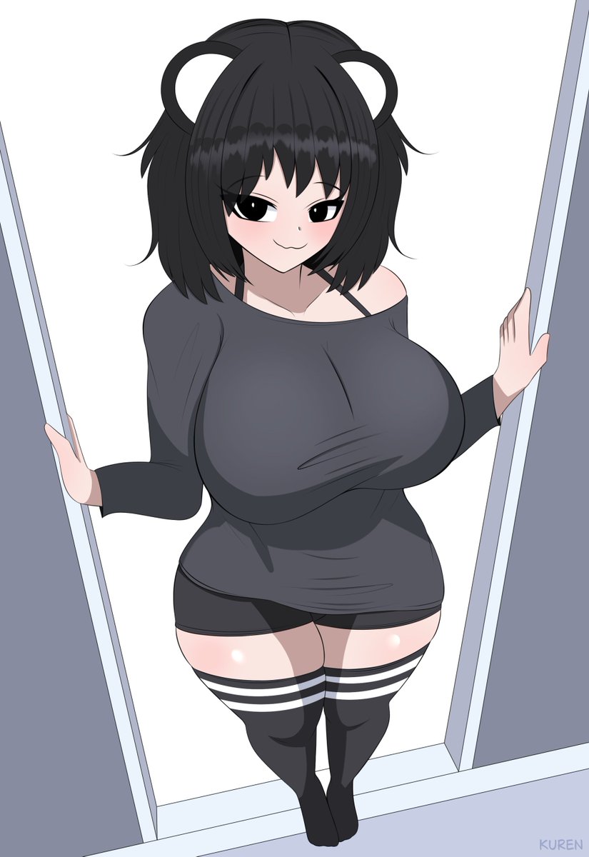 KurenKitsu's tweet photo. Drawing the loner panda girl again (WiP) https://t.co/SUIFCgHq5F
