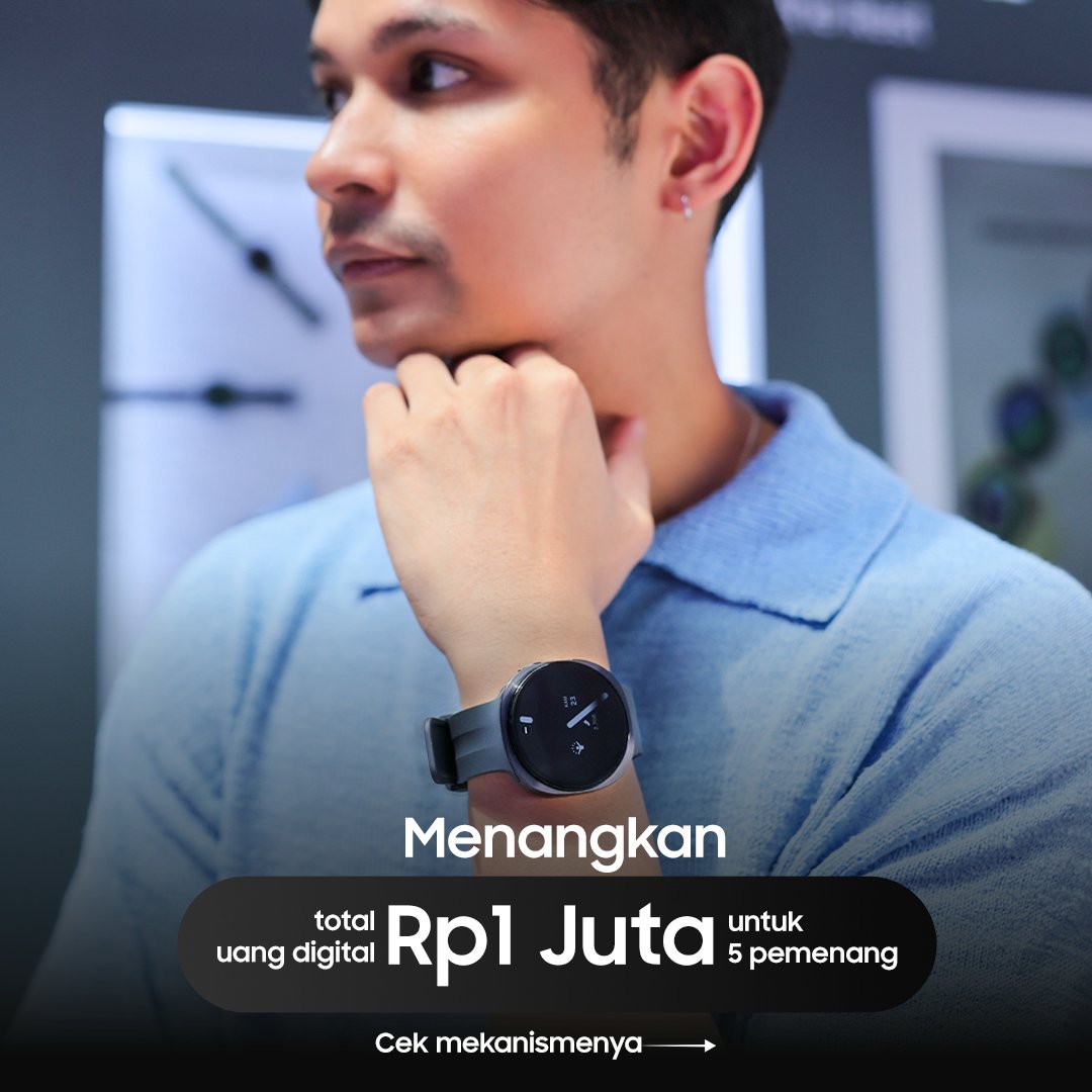 samsungID's tweet photo. Menangkan total uang digital Rp1 JUTA RUPIAH untuk 5 pemenang beruntung dari #GalaxyWatch9.
 
Cek mekanisme di 👇Jangan lupa untuk tulis ulang kalimat pada gambar & lengkapi dengan jawabanmu.

Reply sebanyak-banyaknya agar kesempatan menang makin besar #RestandDotheRest #GalaxyStudioxAle