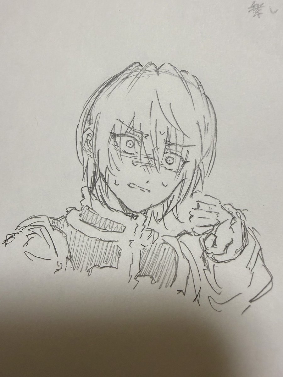 qxc_2617's tweet photo. 顔描きたくて描いた！ https://t.co/1Xj41T8aca