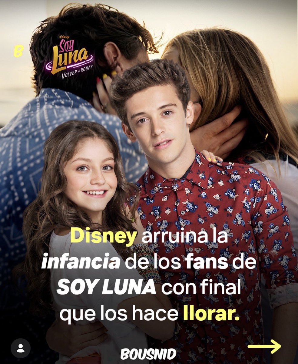 acervosoyluna's tweet photo. 🚨 Noticia: “Disney arruina a infância dos fãs de Soy Luna com um final que os fazem chorar.” https://t.co/pQqztbR3Ly