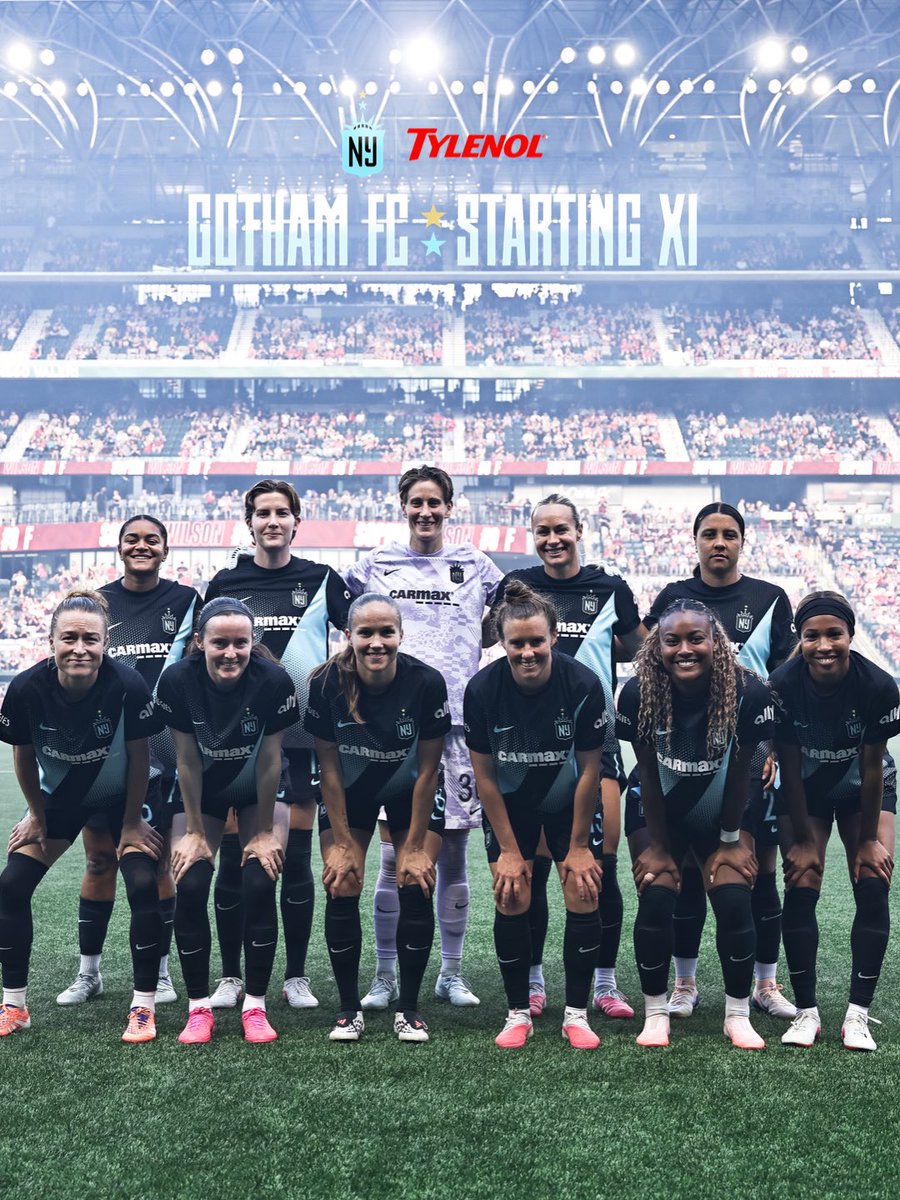 GothamFC's tweet photo. Tonight Starting XI in Portland pres. by @tylenol! https://t.co/fvPi4ZomXD
