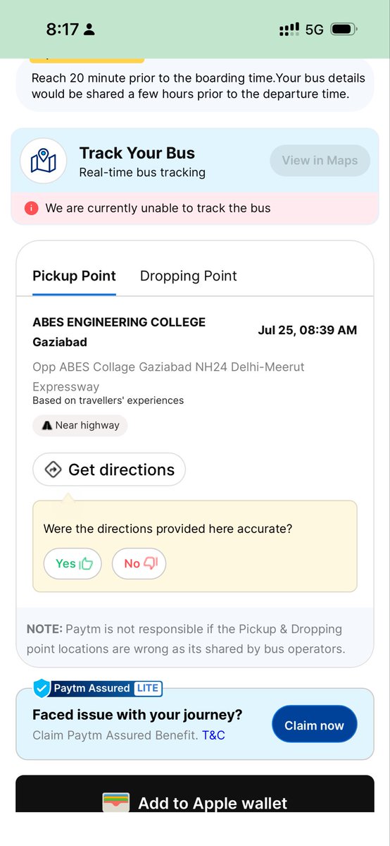 Harshit_sinha__'s tweet photo. @Paytm Are you guys here for scamming people ? Do you guys have lost control on the bus operator 

Me and my wife are waiting at the bus stand with no update from the driver and then I had to call the driver and he says “Bus to nhi aaegi ap company me baat krlo”No help from paytm https://t.co/HgiDUdCKJQ