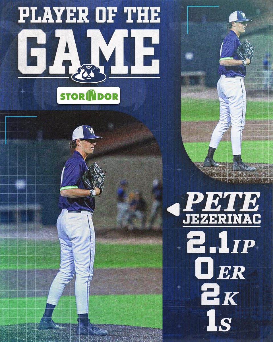 ChucksBaseball's tweet photo. Pete Jezerinac (@PJezerinac | @KSUOwlsBSB) is tonight’s Stor in Dor Player of the Game 🔥🤩

#WausauWoodchucks #BurrowDown https://t.co/7AvKnmrzO9