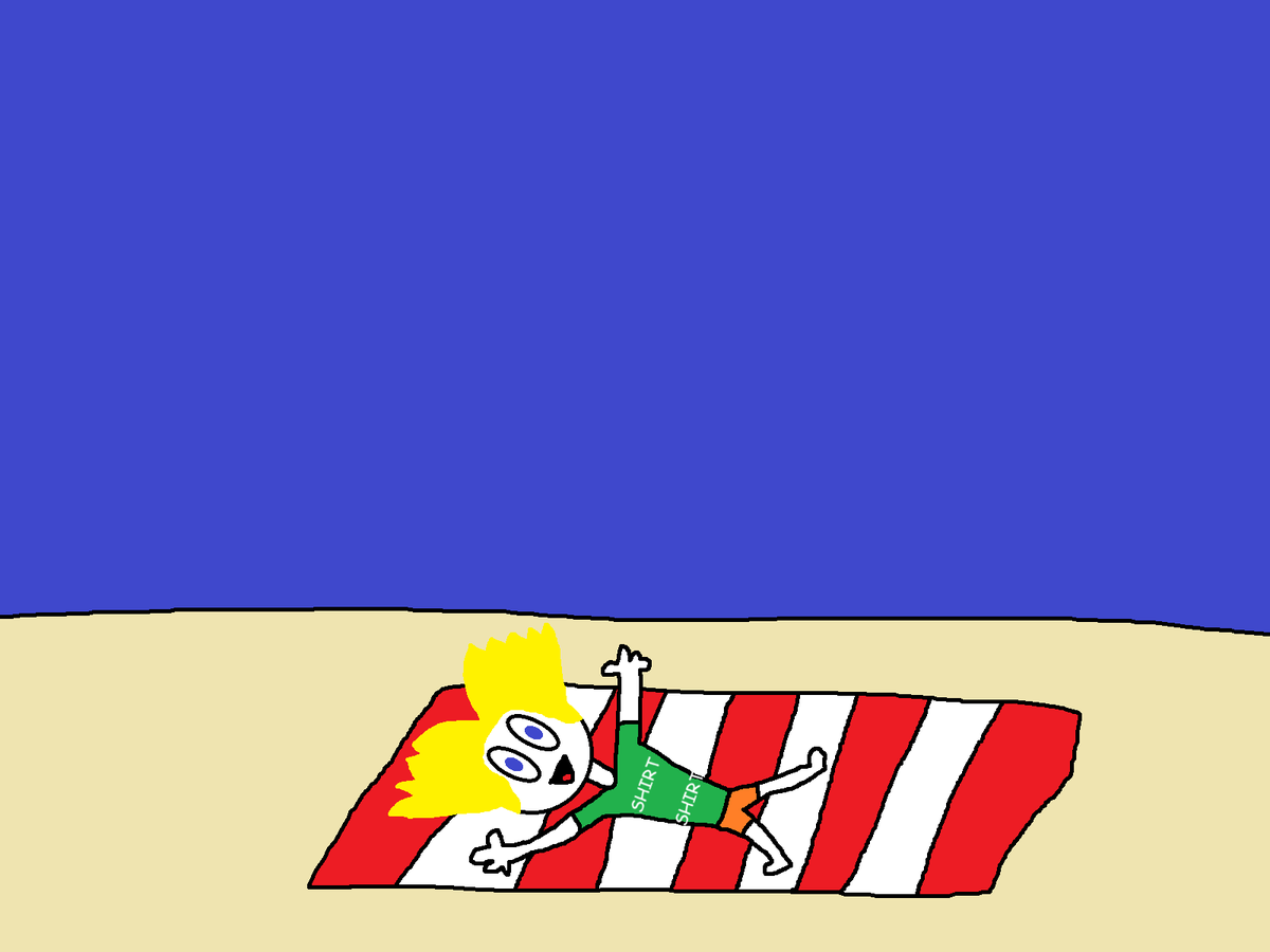 EverythngCaden's tweet photo. I don't live anywhere close to the beach but since it's summer I might as well draw this XD https://t.co/QeXaURddVp