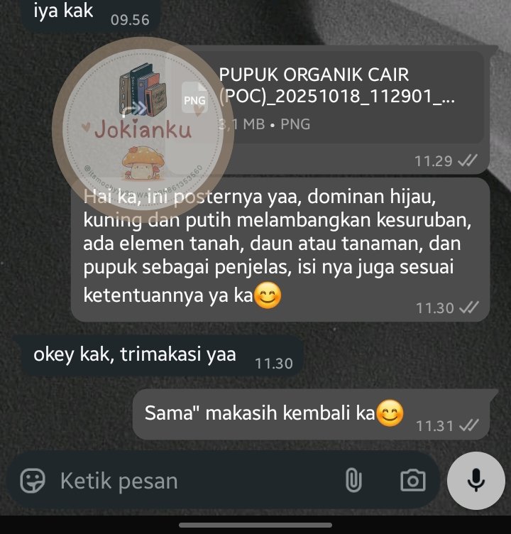 Rui_San17's tweet photo. Testi!! Joki Poster pupuk Organik
#zonauangㅤ #zonaba #jokitugas https://t.co/YmMYOZ1fkB