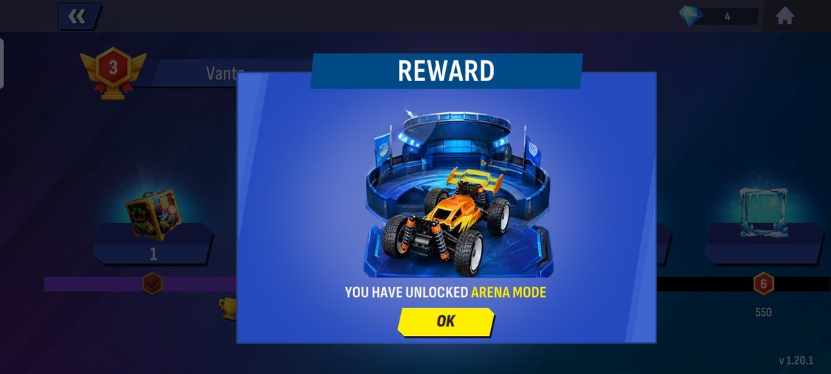 Vantatg's tweet photo. ^⁠_⁠^ Arena Mode: UNLOCKED
After countless races, intense battles, and nonstop grinding, I've finally unlocked Arena Mode 💥. 

Every challenge made this moment even more rewarding. Now it's time to push my limits, outplay the competition, and climb to the top. https://t.co/5luddygAdR