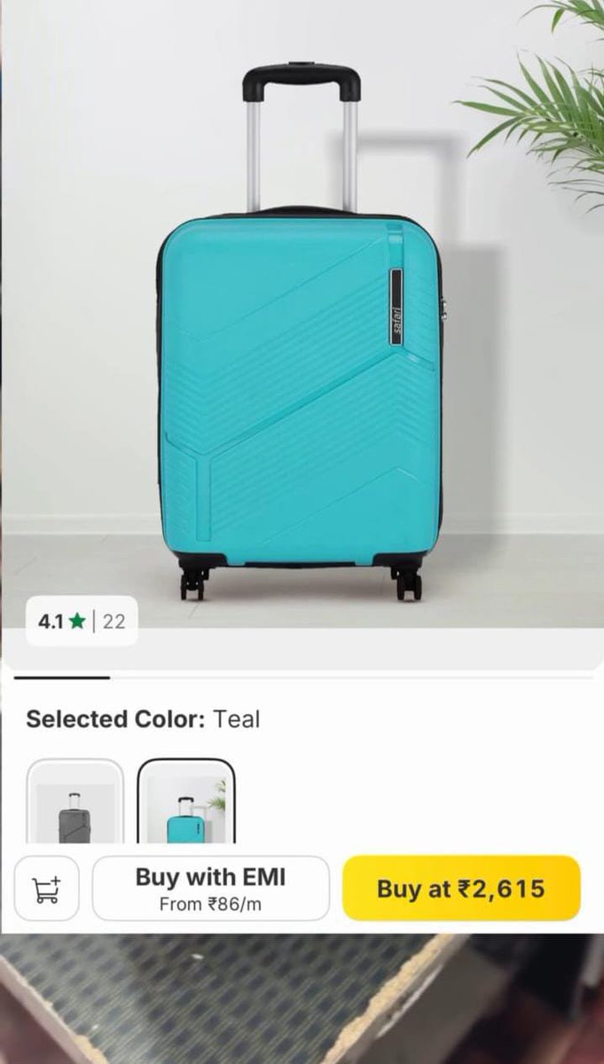 sonali0_'s tweet photo. I was excited after seeing a "big discount" online... but one local store completely changed my perspective. 🛍️😱

The Same Bag... ₹2,615 Online, Just ₹1,800 at a Local Store!🥺

I wanted to buy a Safari 55 cm cabin trolley bag. The first place I checked was an online shopping app. The price was ₹2,615 with a huge 61% OFF label. It looked like the best deal possible.💔

But before placing the order, I thought, "Why not check the local market once?"

When I visited a nearby store, I was genuinely surprised.

The exact same Safari bag... the same model... the same size... was available for just ₹1,800!

That meant a direct saving of ₹815 compared to the online price.

And the best part...

The shopkeeper also offered a 5-year warranty.

That was the moment I realized that a big online discount doesn't always mean the lowest price. Sometimes, the MRP is shown much higher to make the discount look attractive, while the actual selling price at local stores can be even lower.

Now I've made it a habit.

Before buying anything, I don't just check online shopping apps—I also compare prices at nearby stores.

It only takes 5–10 minutes, but it can save hundreds of rupees.

This time, I saved ₹815, so I thought I'd share this experience with all of you.

Have you ever found a product that was more expensive online but cheaper offline? Share your experience in the comments!