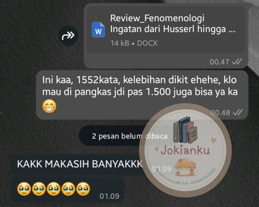 Rui_San17's tweet photo. Testi!! Joki Review Buku
#zonauangㅤ #zonaba #jokitugas https://t.co/MibQEm9UGs