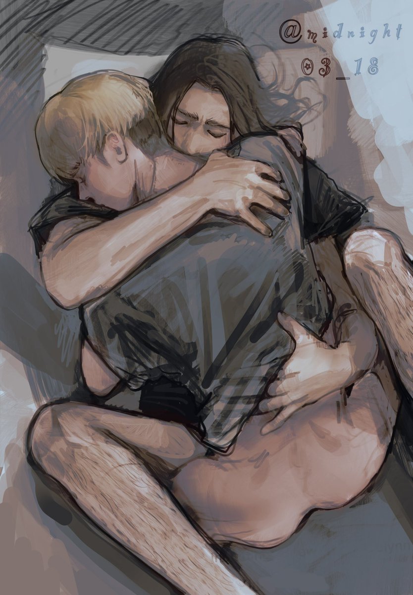 midnight03_18's tweet photo. they like to hug #eremin #アルエレ https://t.co/1bHUS5YYQj