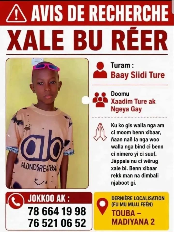 Avis_Senegal's tweet photo. 🚨Partagez pour aider sa famille à le retrouver🙏 https://t.co/nLwYwutm1v