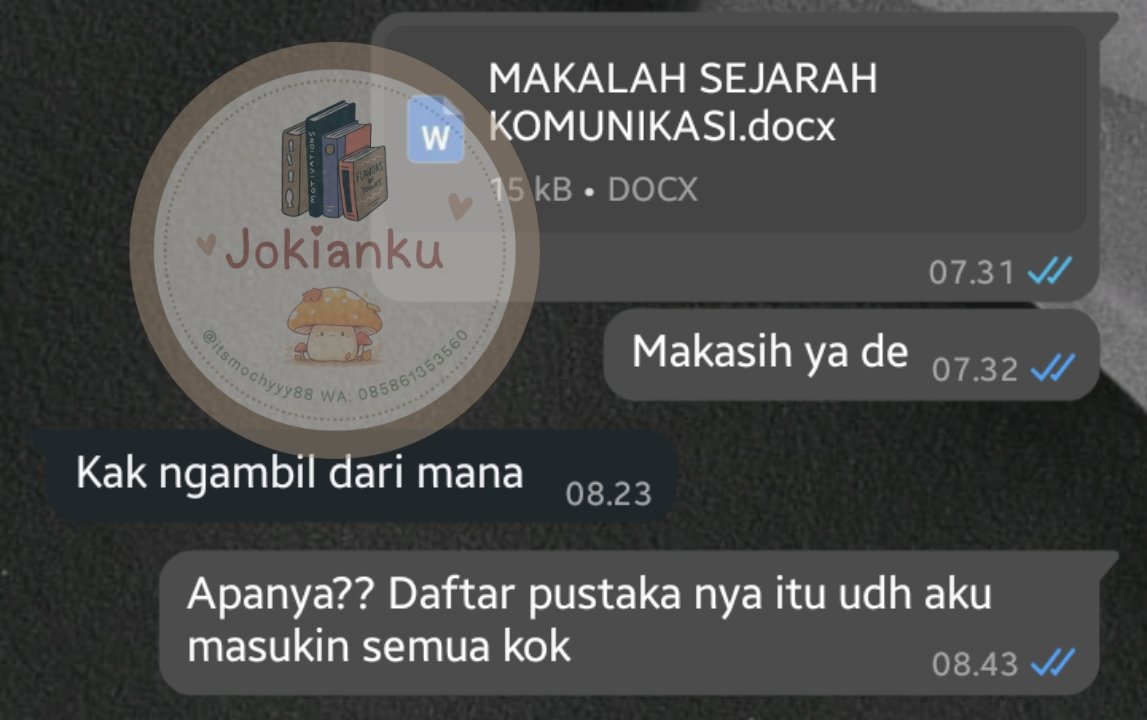 Rui_San17's tweet photo. Testi!! Joki Makalah
Weekend open yaa^^
#zonauang #zonaba #jokitugas https://t.co/1d7mGzfM48