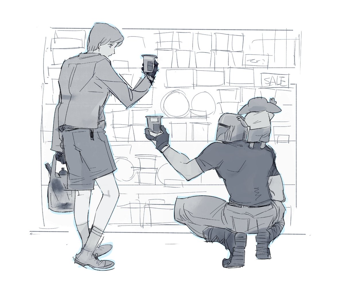 yaneko_002's tweet photo. rkgk

现代AU，自驾游故事
穿着防晒衣去服务站的便利店里买泡面是我个人对自驾游一些美好的回忆
想把图画的更完整一点的练习吧算是—— https://t.co/f6qjk2Gi6C