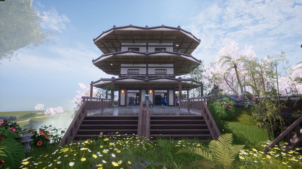 OtakuLyfeVT's tweet photo. Absolutely love this spot for a base on Palworld! 🌸 #palworld https://t.co/4M1YV8a8mI